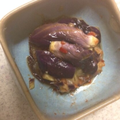こんにちは♩
ピリ辛が美味しい季節になりました。茄子に切れ込みがあるので、食べやすく美味しかったです(*^^*)